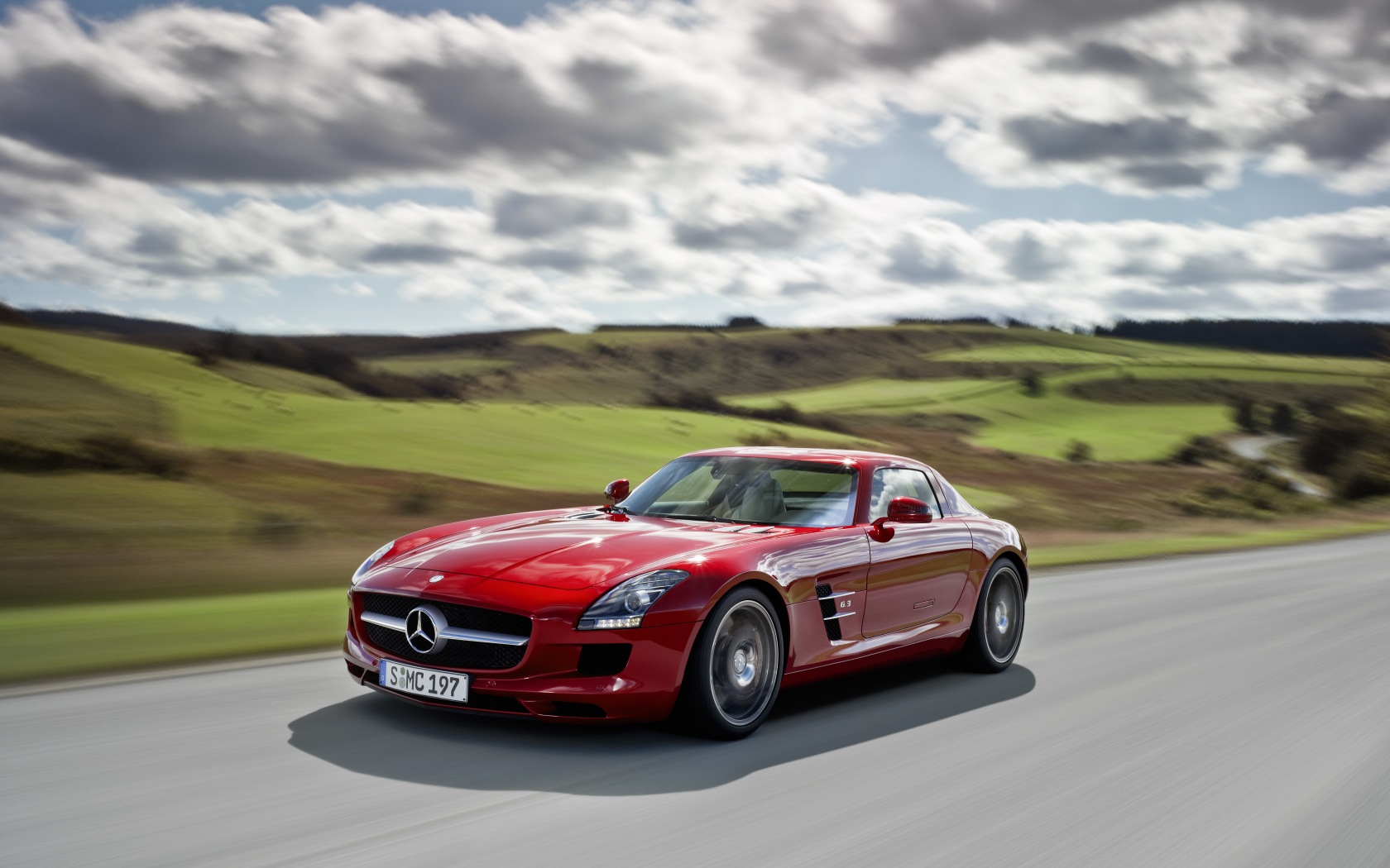 2010 SLS AMG rot Exterieur